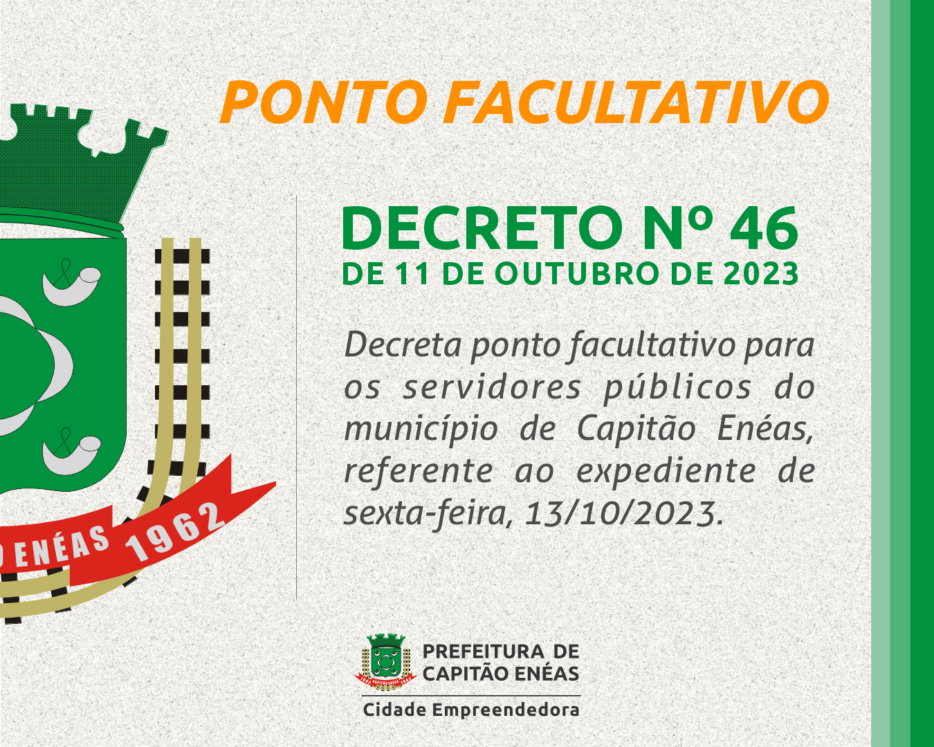 Prefeitura Decreta Ponto Facultativo P S Feriado De Nossa Senhora