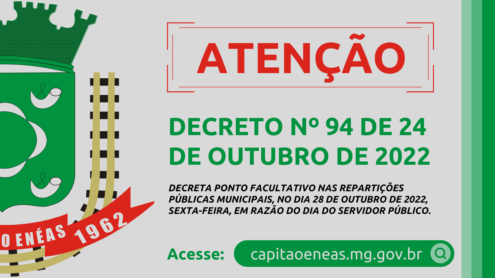 DECRETO Nº 94 DE 24 DE outubro DE 2022