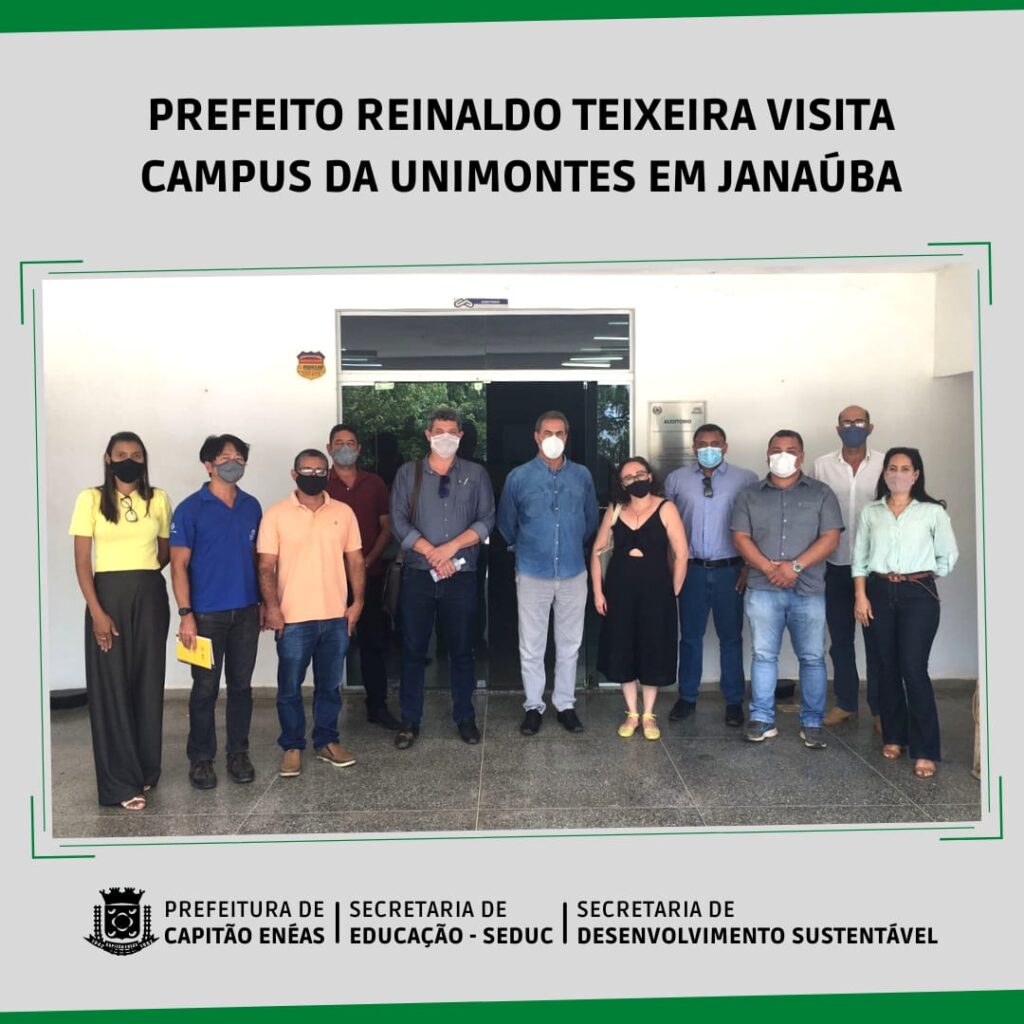 PREFEITO REINALDO TEIXEIRA VISITA CAMPUS DA UNIMONTES EM JANAÚBA