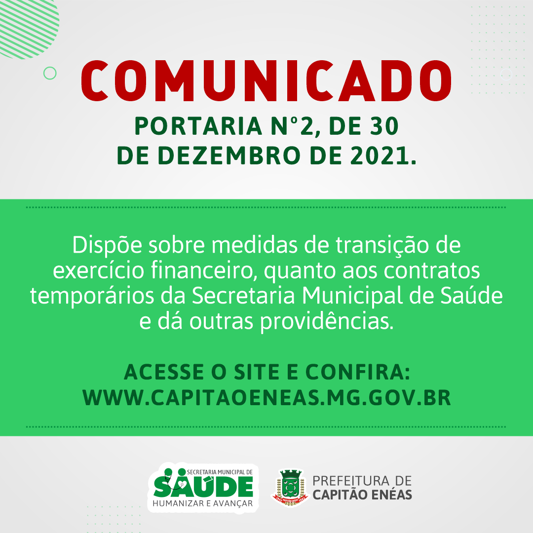 SECRETARIA DE SAÚDE PUBLICA PORTARIA