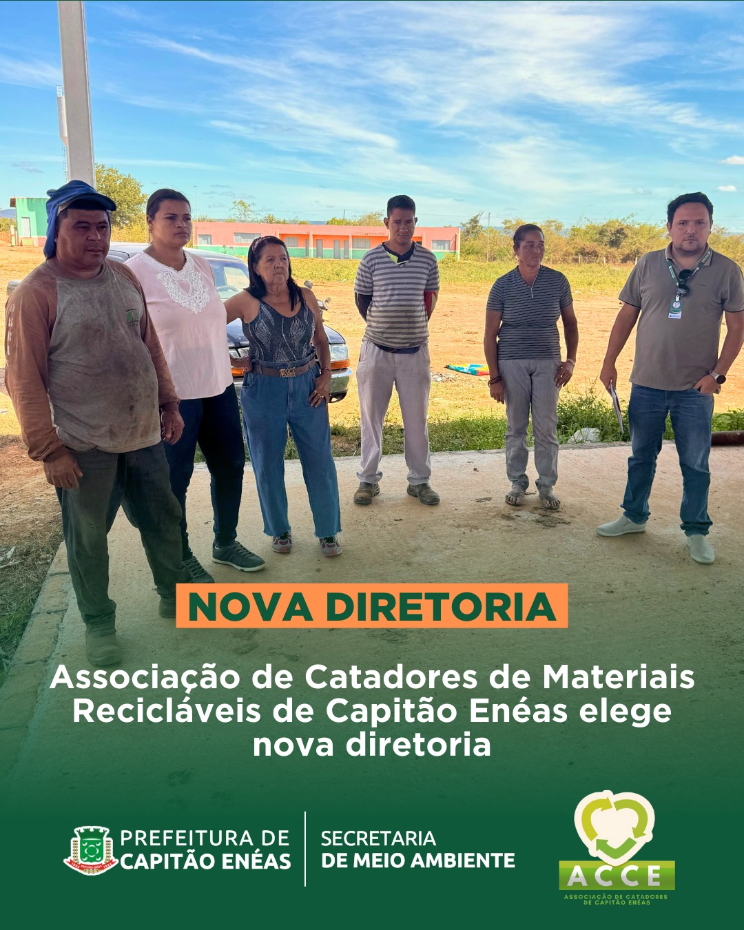 Associação de Catadores de Materiais Recicláveis de Capitão Enéas elege nova diretoria