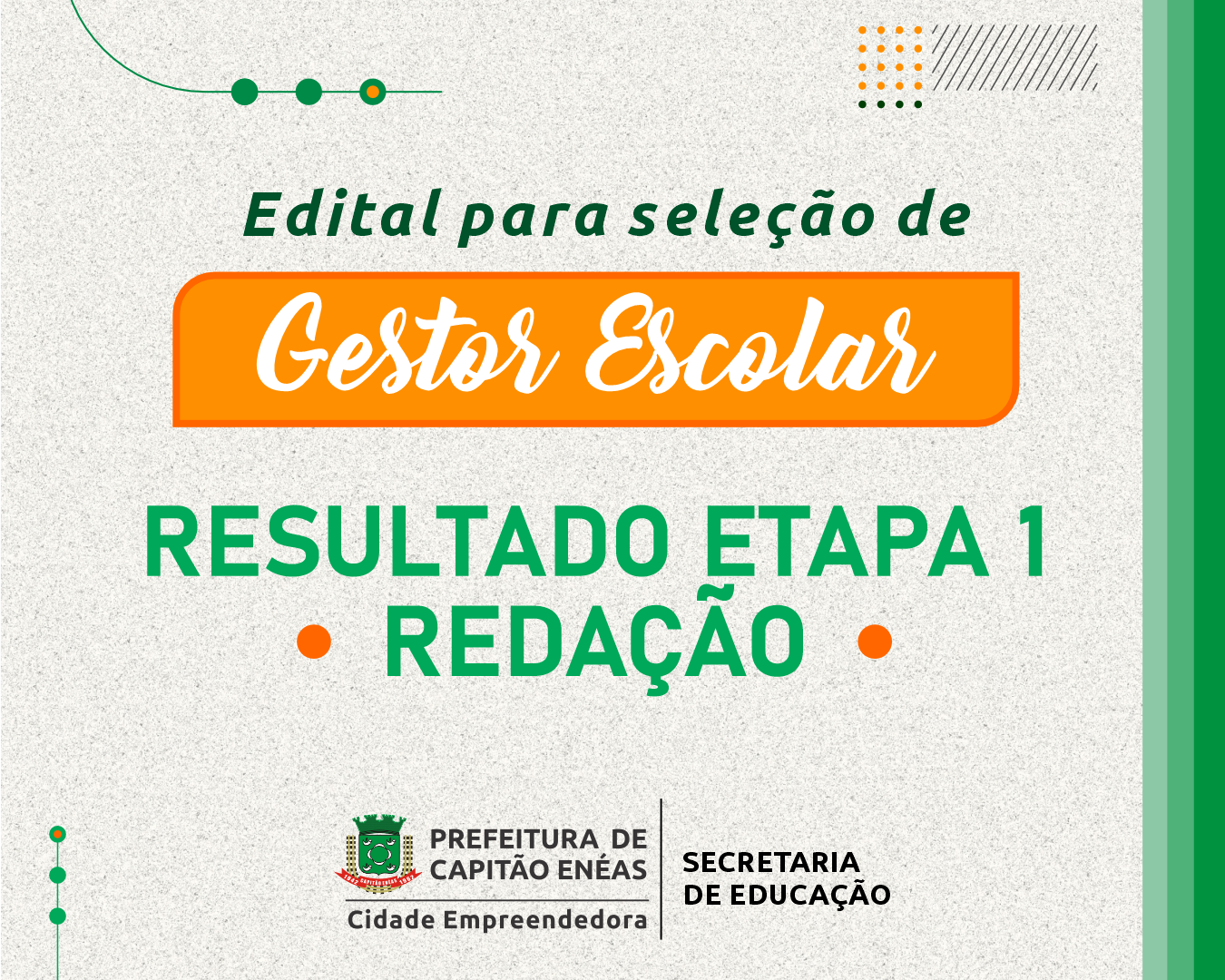 RESULTADO REDAÇÃO EDITAL 001/2023