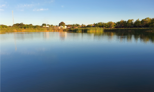 Lagoa Adão da Rocha, espaço em que será construido o 1º parque municipal.